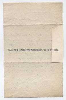 CHARLES BARRY (1795-1860) Autograph Letter Signed