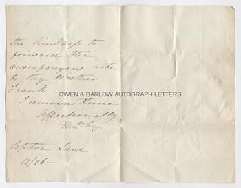 ELIZABETH FRY (1780-1845) Autograph Letter Signed