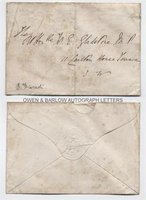 BENJAMIN DISRAELI (1804-1881) Autograph Envelope Signed (to W.E. Gladstone)