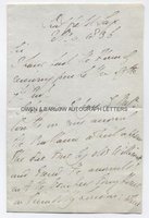 DUKE OF WELLINGTON (1769-1852) Autograph Letter Signed