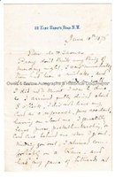 HENRY WOODS (1846-1921) Autograph Letter Signed