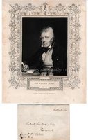 WALTER SCOTT (1771-1832) Autograph Letter Cover